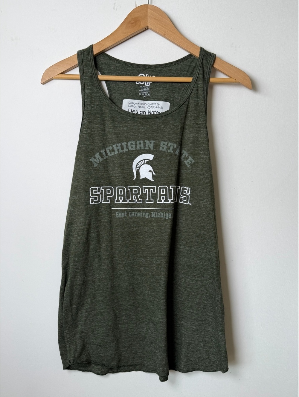 Blue 84 Michigan State Spartans Tank Top Green women’s medium